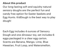 Earth Grown Playdough - 6 Pack Dino Eggs