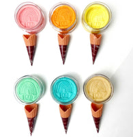 Earth Grown Playdough - Ice Cream Mini Kiddough Rainbow Set