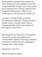 Earth Grown Playdough - Mini Gingerbread Dough Kit