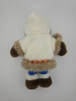 Kipmik Eskimo Doll Brown Fur Plush Alaska 7" Northern Neighbors Aqpik