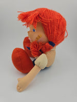 Applause Knickerbocker 1982 vintage plush doll lil whimpers redhead pout hurt 5"