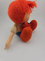 Applause Knickerbocker 1982 vintage plush doll lil whimpers redhead pout hurt 5"