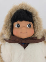 Kipmik Eskimo Doll Brown Fur Plush Alaska 7" Northern Neighbors Aqpik