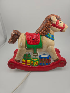 Vintage 80s Rocking Horse Lamp